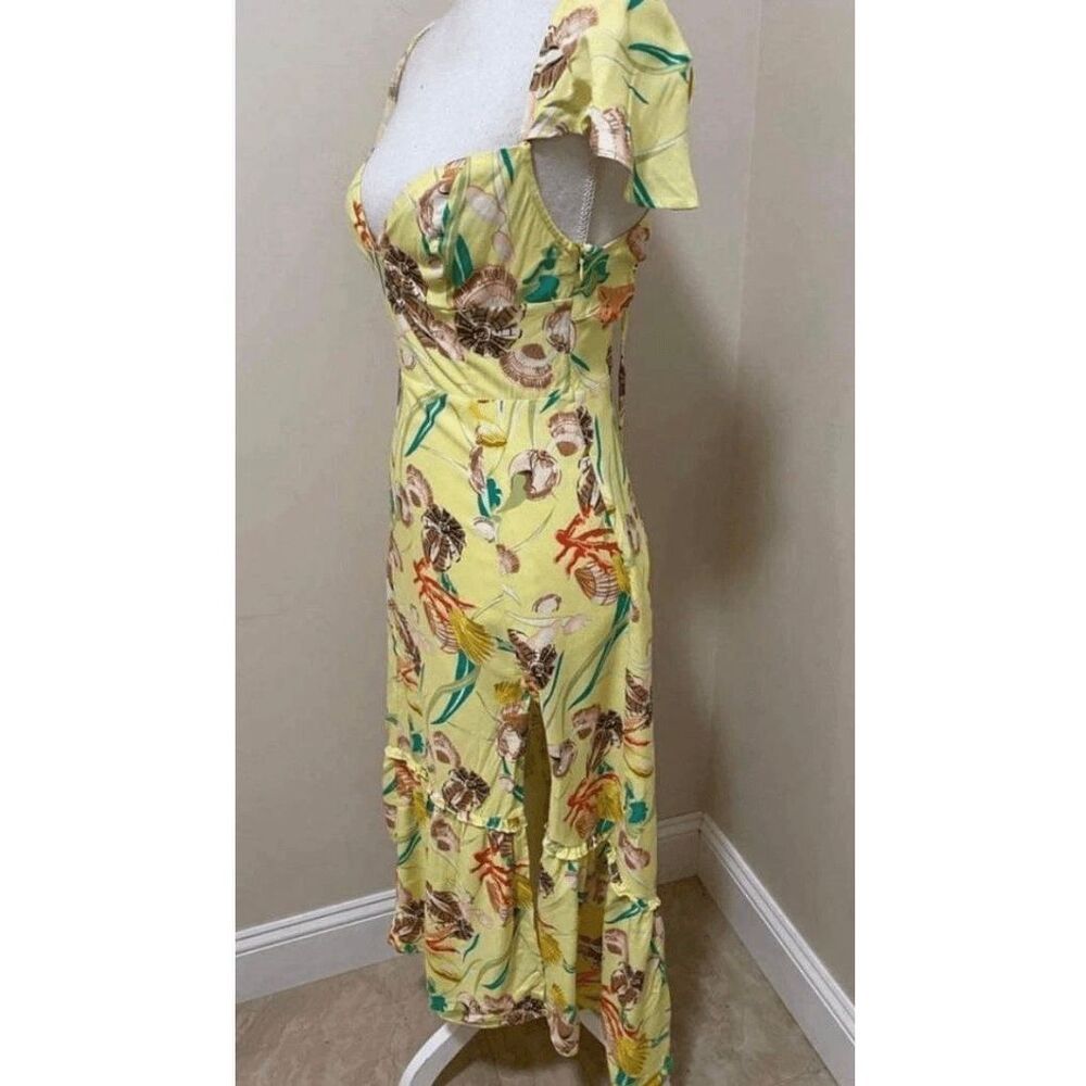 New Urban Outfitters Siren Strappy Back Midi size S Petite - Picture 6 of 8